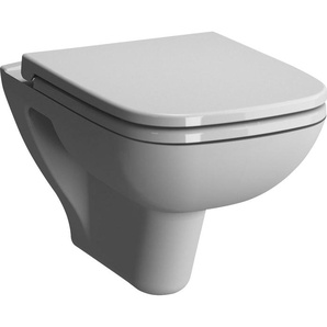 Tiefspül-WC VITRA S20 WCs , weiß WC-Becken mit Bidetfunktion, eckige Form, Weiß Hochglanz