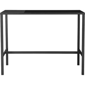 Schreibtisch GALA Cropsey Avenue Tische Gr. B/H/T: 140 cm x 100 cm x 60 cm, schwarz Schreibtische Tischbeine aus Metall, Glastischplatte, zwei Farbvarianten, Breite 140