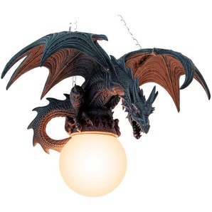 Vogler 766-5024 Prachtvolle Drachen Hänge Lampe 40 cm Drache Dragon Deckenlampe