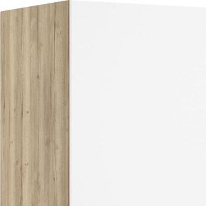 Hochschrank OPTIFIT Aken Schränke Gr. B/H/T: 60 cm x 176,6 cm x 58,4 cm, weiß (weiß, wildeiche nachbildung) Hochschrank Küchenschrank Küchenserien