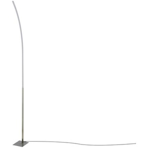 KHG LED-Stehleuchte, 1-flammig, alufarben ¦ silber