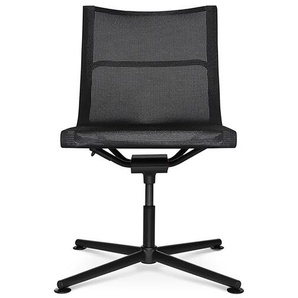 Besucherstuhl D1 Office Wagner schwarz, Designer Stefan Diez, 83–93x77x77 cm