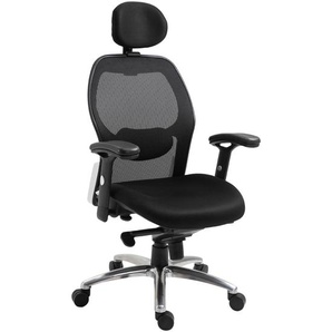 HOMCOM Bürostuhl ergonomisches Design Schwarz 64,5 cm x 65,5 cm x 128 cm