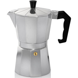 Espressokocher KRÜGER für 9 Tassen Kaffeemaschinen Gr. 9 Tasse(n), silberfarben Espressokocher Kaffeemaschine traditionell italienisch