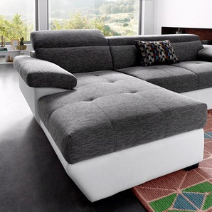 COTTA Polstergarnitur, (Set), Set: bestehend aus 2-Sitzer Sofa und Hocker, frei im Raum stellbar