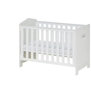 Babybett - weiß - 68 cm - 95 cm | Möbel Kraft