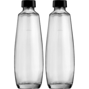 SodaStream Wassersprudler Flasche DuoPack, (Set, 2 tlg.), 1L Glasflache, Ersatzflaschen geeignet für den DUO, 2x Fassungsvermögen 1000 ml farblos Sodastream Küchenkleingeräte Haushaltsgeräte