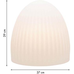 Ambia Home Led-Dekoleuchte , Weiß , Kunststoff , 37x39 cm , Made in Germany , Farbwechsler, LED-Leuchtmittel austauschbar , Innenbeleuchtung, Dekoleuchten