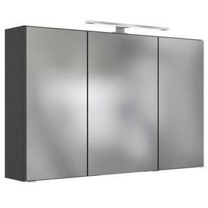 Held Spiegelschrank , Metall , 120x64x20 cm , Badezimmer, Badezimmerspiegel, Spiegelschränke