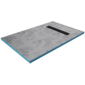 Marwell Duschwanne, rechteckig, Extrudiertes Polystyrol (XPS), individuell zuschneidbares und befliesbares Duschelement