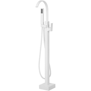 Armatur Freistehend Weiß Messing Zink Wannenmischer/ Exklusive freistehende Badewannenarmatur Modernes Design