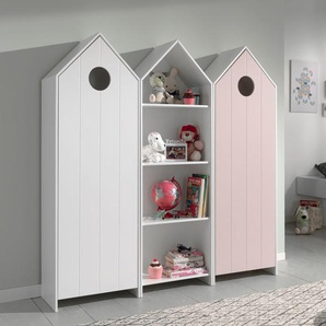 Jugendzimmer-Set VIPACK Casami Schlafzimmermöbel-Sets bunt (weiß, pink) Kinder Kinderschrank Komplett-Jugendzimmer Komplett-Kinderzimmer Kinderschränke Schlafzimmermöbel-Sets
