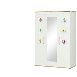 Mia & Mo Kleiderschrank  Clea - weiß - 135 cm - 193 cm - 55 cm | Möbel Kraft