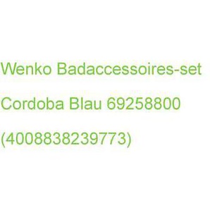 Wenko Badaccessoires-set Cordoba Blau 69258800 (4008838239773)