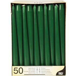 50 PAPSTAR Kerzen dunkelgrün