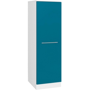 Seitenschrank WIHO KÜCHEN Flexi2 Schränke Gr. B/H/T: 50 cm x 165 cm x 57 cm, blau (ozeanblau, weiß) Seitenschrank Küchenserien Schränke
