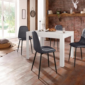 INOSIGN Essgruppe, (Set, 5-tlg), mit Esstisch 120 cm breit