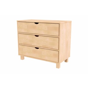 Holzkommode mit 3 Schubladen Cube