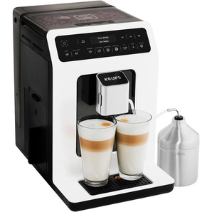 KRUPS Kaffeevollautomat EA8911 Evidence Kaffeevollautomaten inkl. Milchbehälter, intuitiver OLED-Display, extra-großer Wassertank , schwarz-weiß Kaffeevollautomat