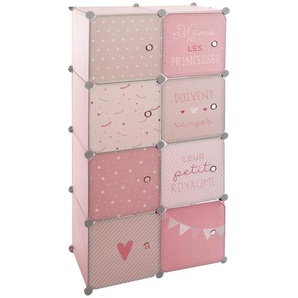 Kinder Aufbewahrungsboxen Kleiderschrank, rosa 65x125cm DEN_2022 Unisex
