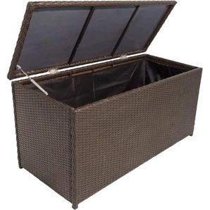 Auflagenbox GARDEN PLEASURE PATRAS Aufbewahrungsboxen braun Garten- Kissenboxen 122,5x61x60 cm