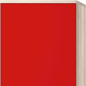 Kühlumbauschrank OPTIFIT Faro Schränke Gr. B/H/T: 60 cm x 174,4 cm x 57,1 cm, 2 St., rot (rot glanz) Küchenserien Schränke mit Metallgriffen, Breite 60 cm