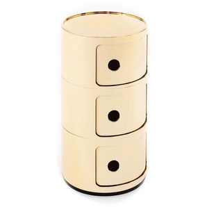 Kartell Container Componibili gold, Designer Anna Castelli Ferrieri, 58.5 cm
