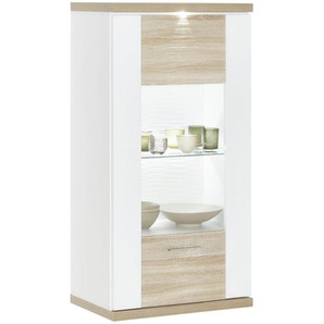 uno Hängevitrine   Titan ¦ holzfarben