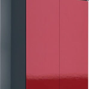 Midischrank MARLIN 3040 Schränke Gr. B/H/T: 60 cm x 148,8 cm x 35 cm, 2 St., rot Bad-Midischränke Badmöbelserien Breite 60 cm