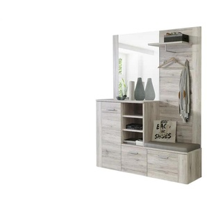 Kompaktgarderobe  Werne | holzfarben | 155 cm | 200 cm | 42 cm |
