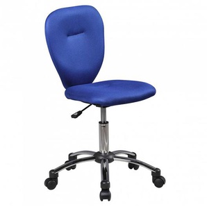 Blauer Kinderstuhl für Schreibtisch höhenverstellbarem Sitz