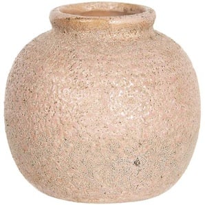 Clayre & Eef Blumentopf Drinnen 6CE1214 8 cm - Rosa Beige Keramik