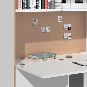 Müller SMALL LIVING Sekretär FLAI Home-Office groß, drei Rückwände: Melamin, magnetisch oder mit 6mm dickem Bulletin Board