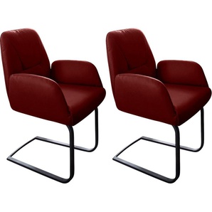 W.SCHILLIG Freischwinger ole (Set, 2 St), 2er- oder 4er-Set, Gestell in Schwarz pulverbeschichtet