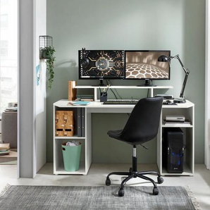 borchardt Möbel Gamingtisch Tippy, Breite 160 cm B/H/T: x 91 70 weiß Gaming-Tisch Computertische Bürotische und Schreibtische Büromöbel