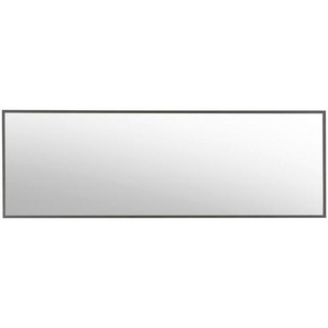 Voleo Wandspiegel , Dunkelgrau , Glas , rechteckig , 180x60x2 cm , senkrecht und waagrecht montierbar , Schlafzimmer, Spiegel, Wandspiegel