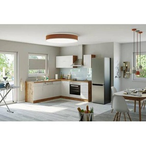 Held Eckküche , Weiß , Metall , ´4 Schubladen , 210x210 cm , Küchen, Eckküchen