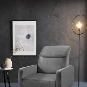 Drehsessel SIT&MORE Sessel Luxus-Microfaser ALTARA NUBUCK, mit Kopfteilverstellung, B/H/T: 78 cm x 86 cm x 100 cm, grau Drehsessel inklusive Kopfteilverstellung, mit Federkern