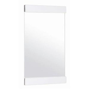 Haku Wandspiegel Spiegel aus Aluminium In weiß hochglänzend lackiert, 42354