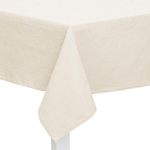 Tischdecke Juno , Weiß , Textil , Ornament , rechteckig , 160 cm , bügelfrei , Wohntextilien, Tischwäsche, Tischdecken