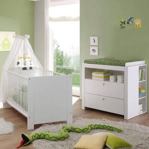Babyzimmer Serie mit Wickeltisch OLBIA-19 in weiß