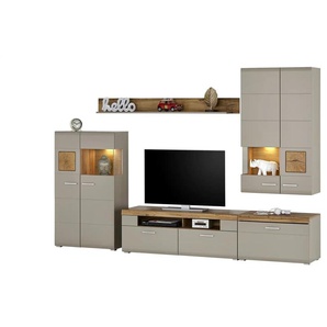 Wohnkombination  Fun Plus | grau | 320 cm | 205 cm | 47 cm |