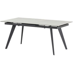 Keramik-Esstisch ausziehbar  Talia - beige - 89,6 cm - 76 cm | Möbel Kraft