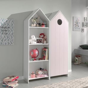 Jugendzimmer-Set VIPACK Casami Schlafzimmermöbel-Sets bunt (weiß, pink) Kinder Kinderschrank Komplett-Jugendzimmer Komplett-Kinderzimmer Kinderschränke Schlafzimmermöbel-Sets