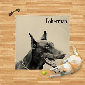 Doberman Design Weich Haustier Fleece Überwurf Decke