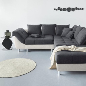 COLLECTION AB Polstergarnitur Joseli, (Spar-Set), Ecksofa und Hocker, Recamiere links oder rechts montierbar