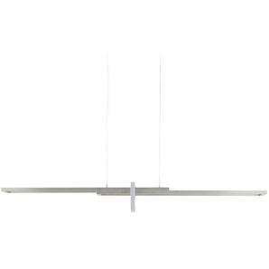 Trio LED-Pendelleuchte, Nickel matt, ´geometrisch` - silber - 110 cm - 150 cm - 40 cm | Möbel Kraft