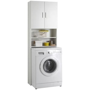 Mid.you Waschmaschinenverbau , Weiß , Kunststoff , 64x190x26 cm , Haushaltsreinigung, Haushaltsgeräte, Waschmaschinen