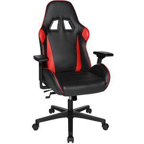 Topstar Gaming Stuhl Speed Chair 2, 7830TW3 KU01 rot, schwarz, schwarz Kunstleder