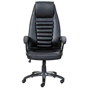 Chef Sessel schwarzer Kunstlederbezug höhenverstellbarem Sitz